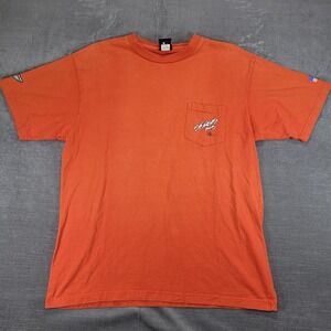 Harley Davidson Y2K Sturgis 2003 Mens XL Orange Pocket T‎ Shirt Motorcycles